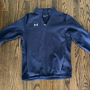 Underarmour Mens Navy Half zip sweatshirt